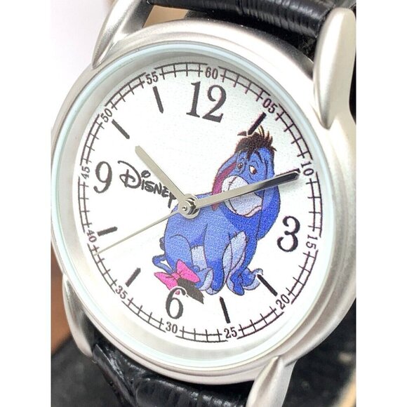 Disney Eeyore Women\'s Watch White Dial Quartz 35mm Black Leather Strap XWA4404 main image 11